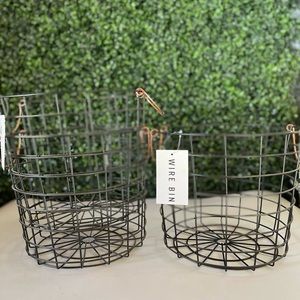 3 wire storage baskets